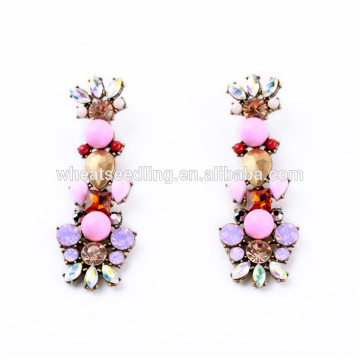 Rose jolie dernières jolies filles drop mode design pendentif boucles d&#39;oreille